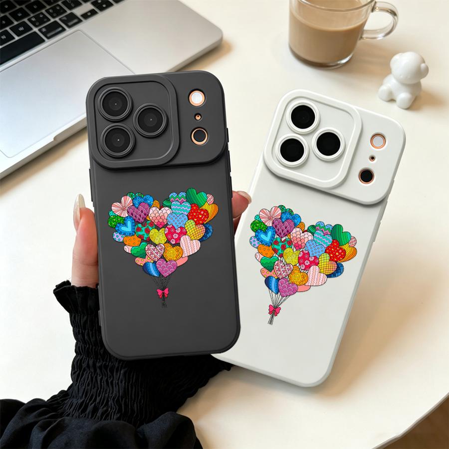Apple Iphone 16 - Ballon Hartjes Hoesje voor Apple iPhone