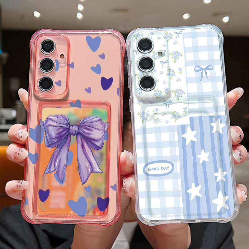 Samsung Galaxy A55 - Telefoonhoesje met kaartvak voor Samsung Galaxy