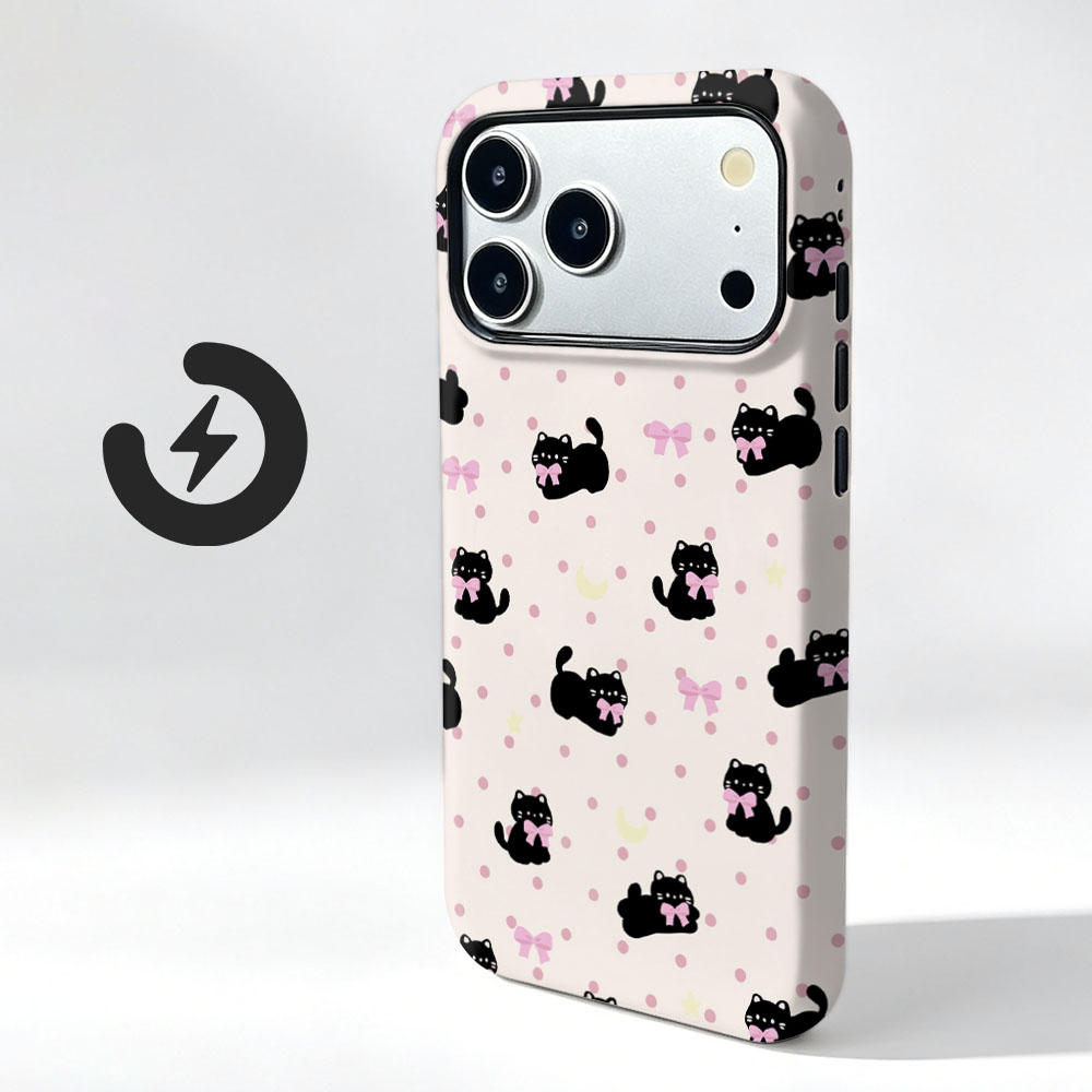 Vivo X200 - Schattig kattenpatroon magnetische telefoonhoes voor Vivo