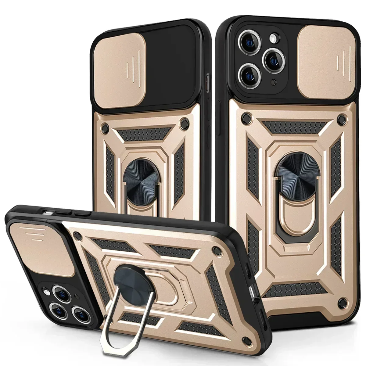 Camera Lens Protector - Nieuwe telefoonhoes met schuifcamera-lensstandaard voor iPhone