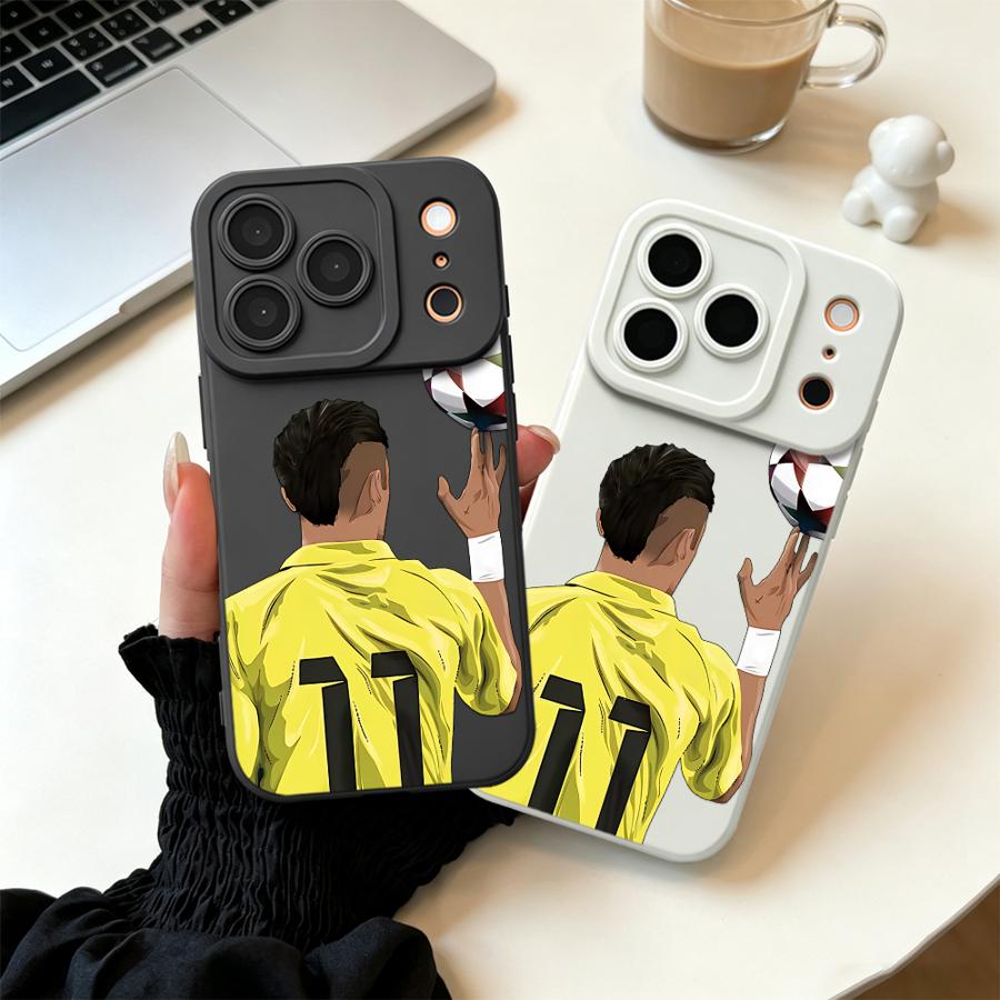 Apple Iphone 16 - Voetbal Finger Spin TPU Telefoonhoesje voor