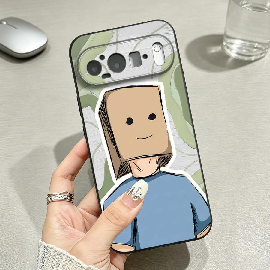 Google Pixel 9 - Lichtblauwe shirtbox hoesje telefoonhoes voor Google