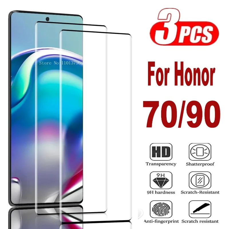 Curved Edge Screen - 3 stuks gehard glas voor Huawei