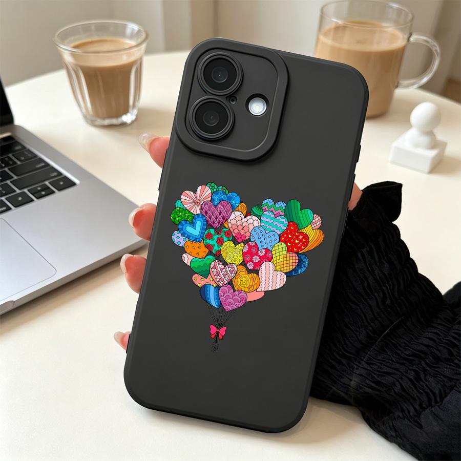 Ballon Hartjes Hoesje voor App - Apple Iphone 16 recensie en prijs