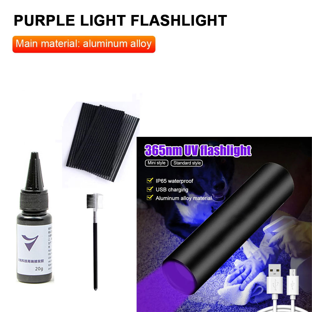 UV-licht haarverlengingslijmse - Liquid Uv Glue Kit recensie en prijs