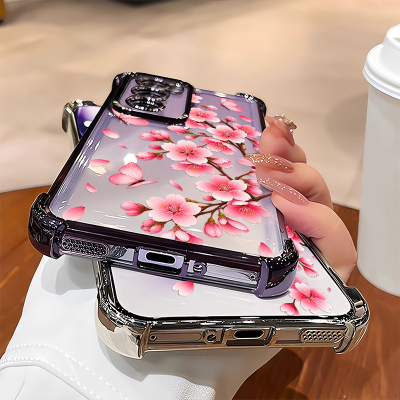 Roze telefoonhoesje met perzik - Oppo Reno 12 recensie en prijs