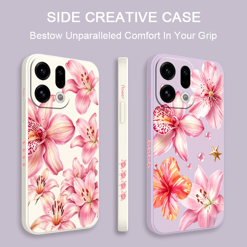 Schattige roze lily-bloemen te - Oppo Reno 12 recensie en prijs
