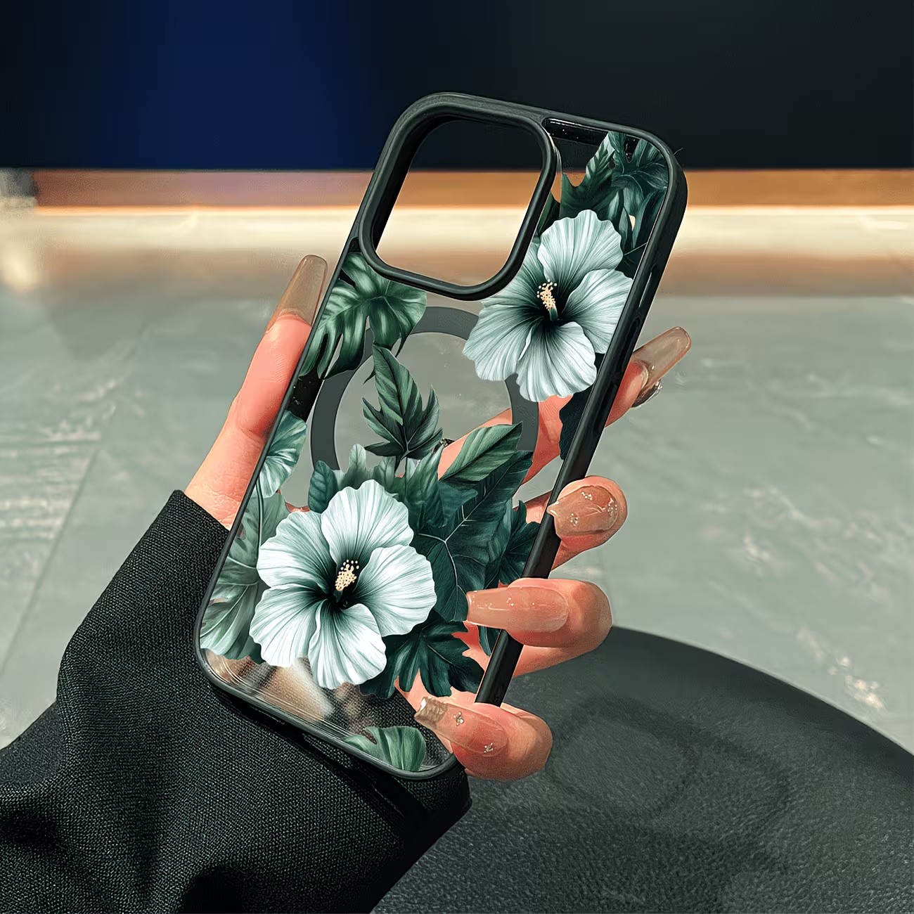 Groene bloemenprint telefoonho - Apple Iphone 16 recensie en prijs